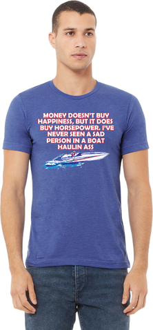 Men's Boating T-Shirt - NautiGuy Happiness Horsepower