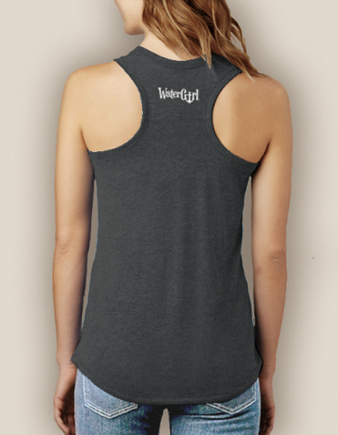 WaterGirl Simple Anchor Boating Racerback Tank