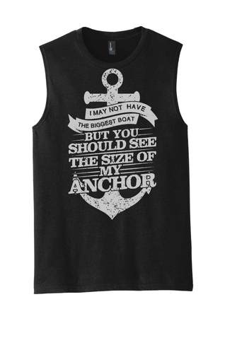 Men's Boating Sleeveless T-Shirt - NautiGuy Big Anchor