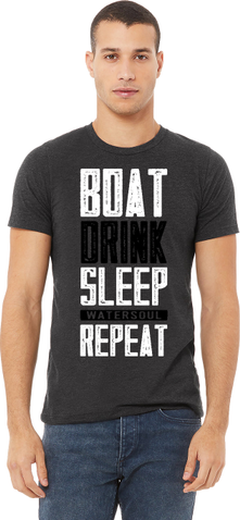 Men's Boating T-Shirt - NautiGuy Boat Repeat