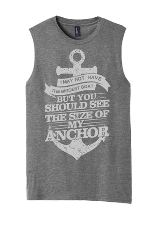 Men's Boating Sleeveless T-Shirt - NautiGuy Big Anchor