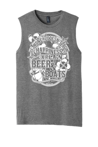 Men's Boating Sleeveless T-Shirt - NautiGuy Beer & Boats