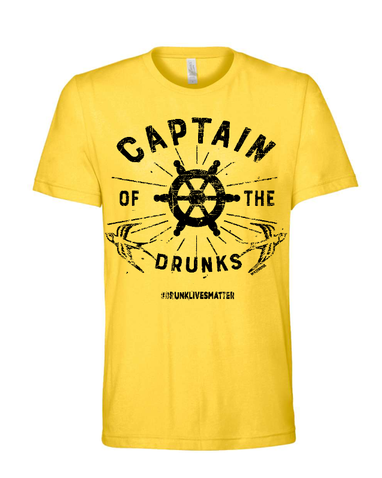 Men's Boating T-Shirt - Captain of The Drunks #drunklivesmatter