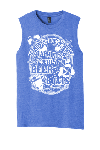 Men's Boating Sleeveless T-Shirt - NautiGuy Beer & Boats