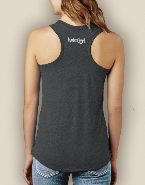 Boating Tank Top - WaterGirl Seagulls Anchor Signature Tri-Blend Racerback