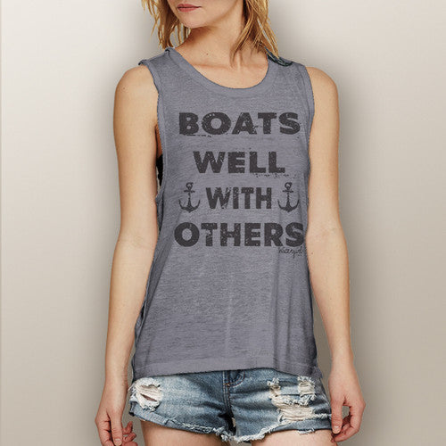 Boats Well With Others - Muscle Tank