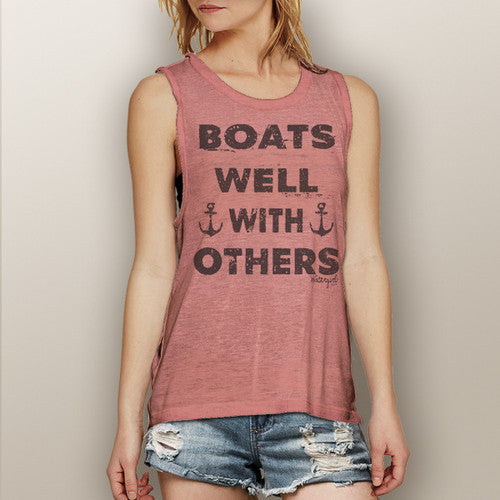 Boats Well With Others - Muscle Tank