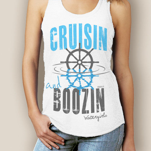 Watergirl Cruisin & Boozin Signature Racerback