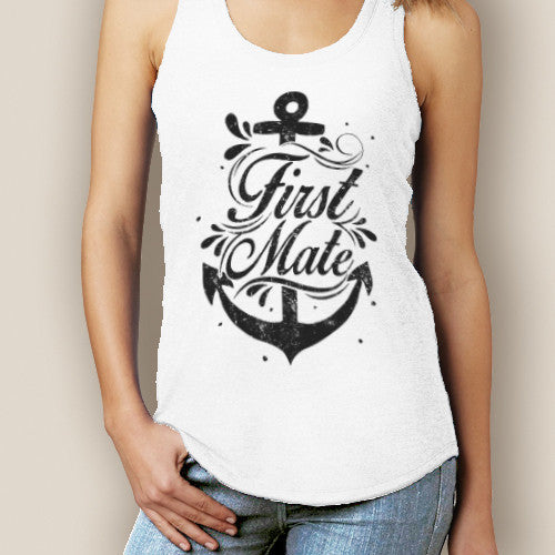 Boating Tank Top - WaterGirl First Mate Signature Tri-Blend Racerback