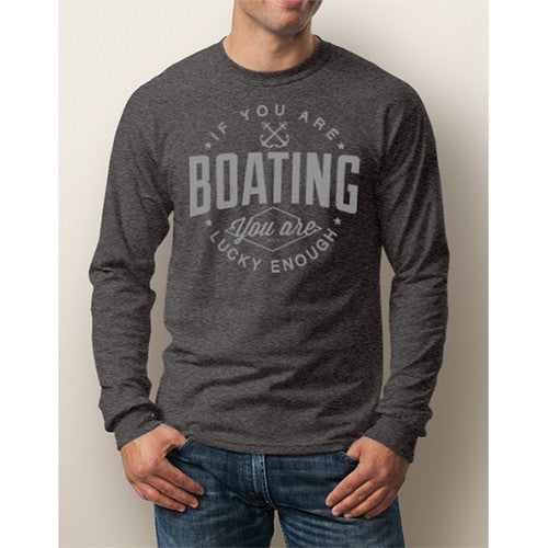 Men's Boating Long-Sleeve - NautiGuy Lucky Enough