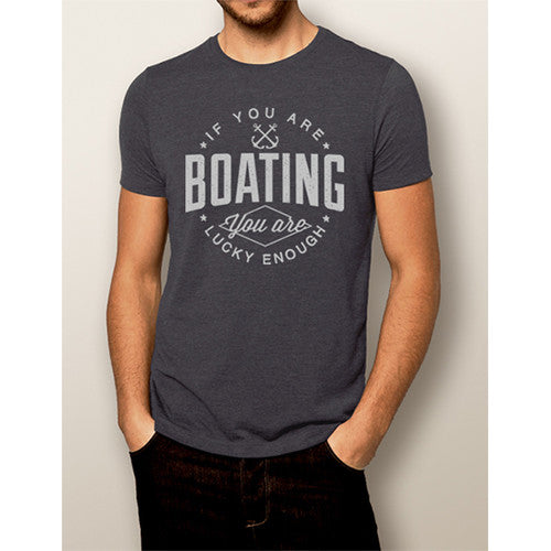 Men's Boating T-shirt - NautiGuy Lucky Enough - 602