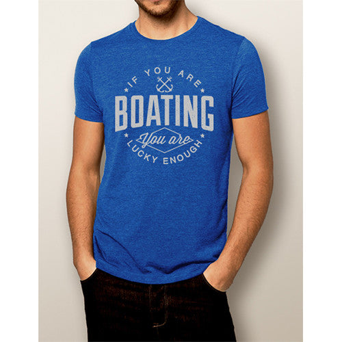 Men's Boating T-shirt - NautiGuy Lucky Enough