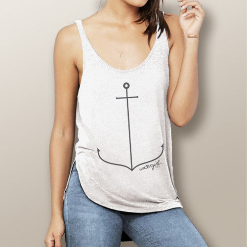 Simple Anchor - Flowy Side Slit Tank