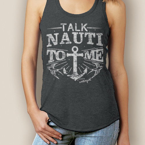 Talk Nauti Signature Tri-Blend Racerback