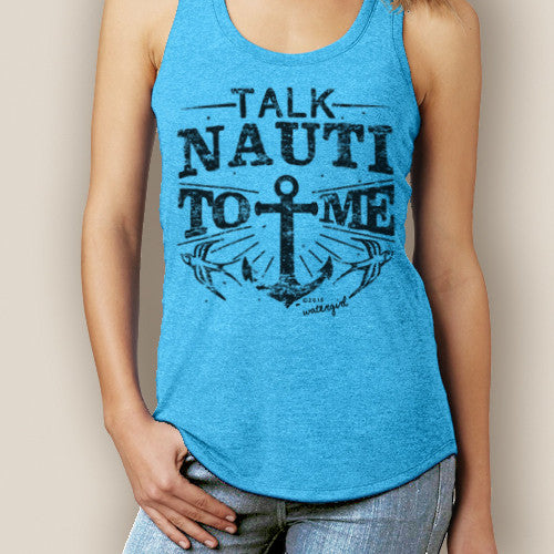 Talk Nauti Signature Tri-Blend Racerback