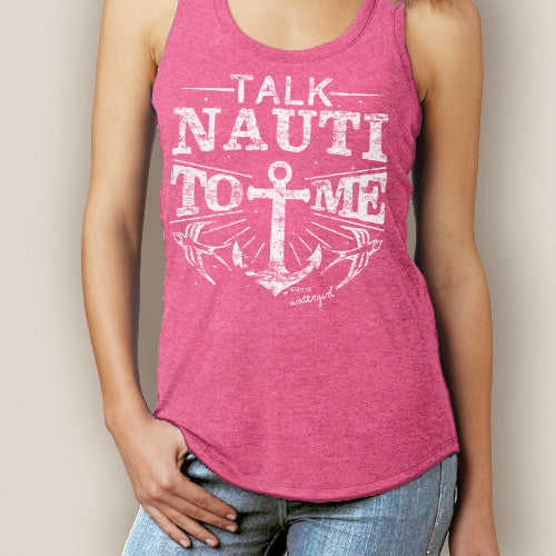 Talk Nauti Signature Tri-Blend Racerback