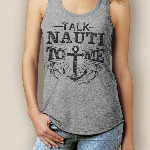 Talk Nauti Signature Tri-Blend Racerback