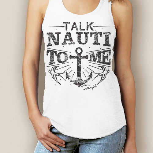 Talk Nauti Signature Tri-Blend Racerback