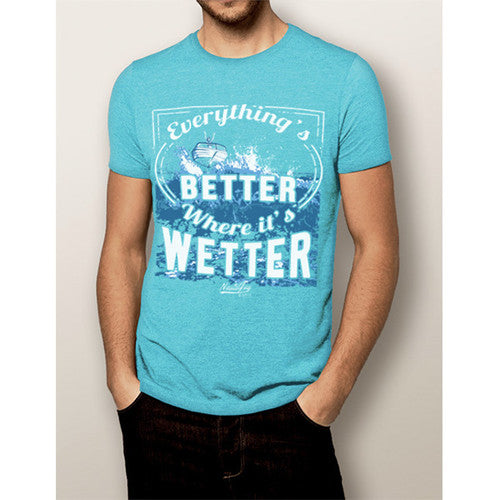 Men's Boating T-Shirt - NautiGuy Better When Wetter