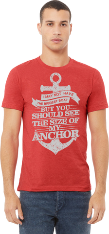 Men's Boating T-Shirt - NautiGuy Big Anchor