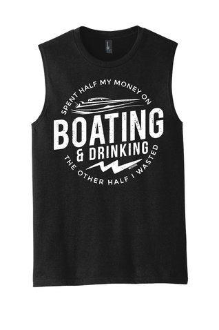 Men's Boating Sleeveless T-Shirt - NautiGuy Boating & Drinking