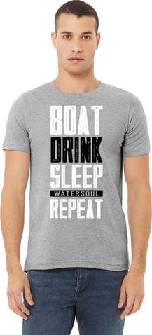 Men's Boating T-Shirt - NautiGuy Boat Repeat