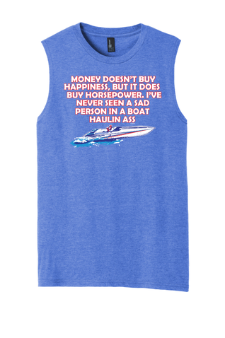 Men's Boating Sleeveless T-Shirt - NautiGuy Happiness