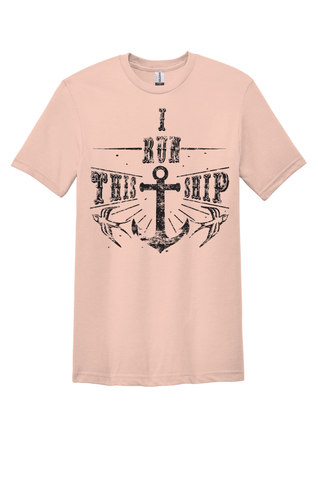 Men's Boating T-Shirt - I Run This Ship