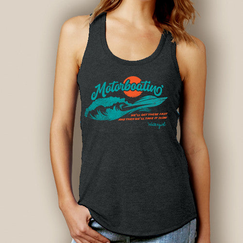 Motorboating Get There Fast Signature Tri-Blend Racerback